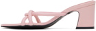 Reike Nen Pink Twisted Heeled Sandals