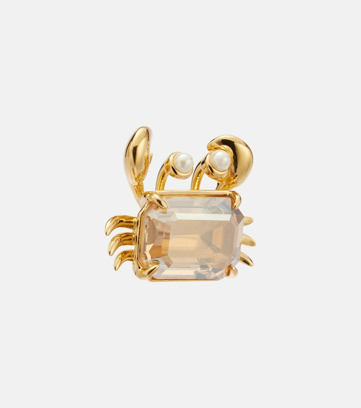 Oscar de la Renta Crab embellished earrings