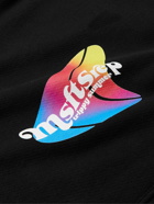 MSFTSrep - Logo-Print Cotton-Jersey Hoodie - Black