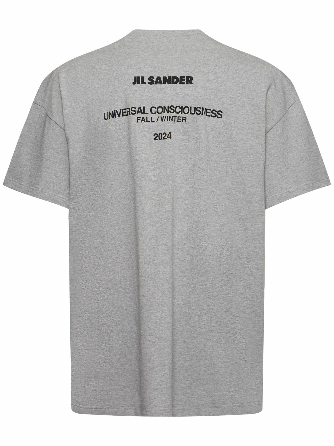 JIL SANDER グレー Tシャツ JIL SANDER (ジルサンダー) ジップポケット スウェット 半袖 Tシャツ