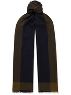 LORO PIANA - Fringed Checked Brushed-Cashmere Scarf