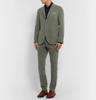 Boglioli - Grey-Green Slim-Fit Cotton-Blend Gabardine Suit Trousers - Green
