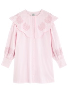 Damson Madder Mimi Broderie Anglaise Cotton Mini Dress Pink