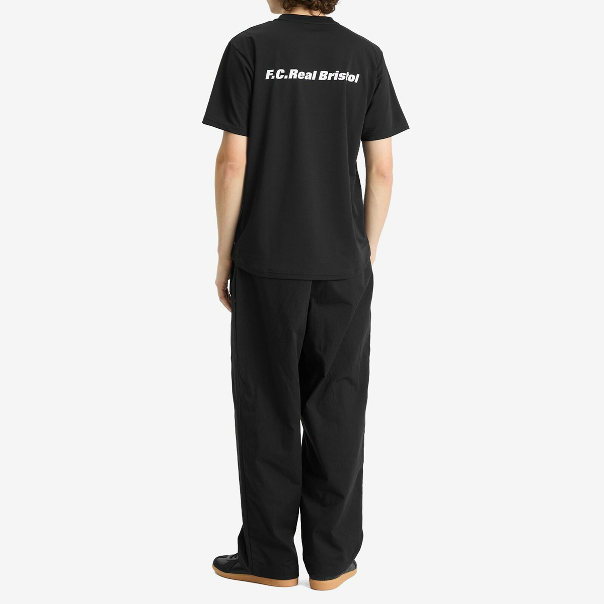 F.C. Real Bristol Men's Authentic Logo T-Shirt in Black F.C.
