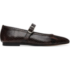 Le Monde Beryl Brown Ballet Mary Jane Ballerina Flats
