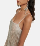 Costarellos Dana crystal-embellished minidress