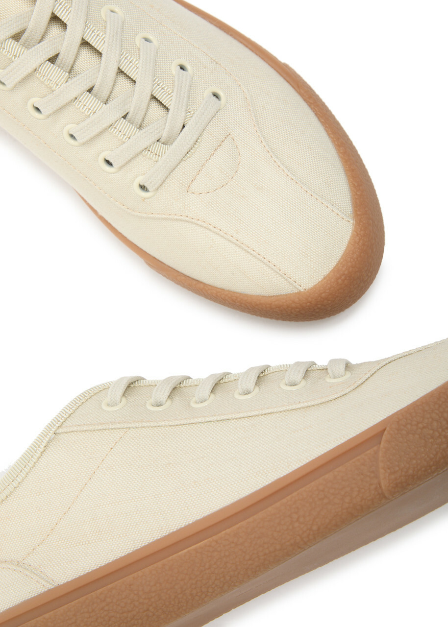 The Row Panelled Canvas Sneakers Ivory