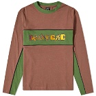 Brain Dead Men's Connections Football T-Shirt in Brown Multi