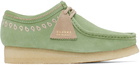 Clarks Originals Green Wallabee Oxfords