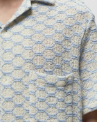 Portuguese Flannel Net Blue - Mens - Shortsleeves