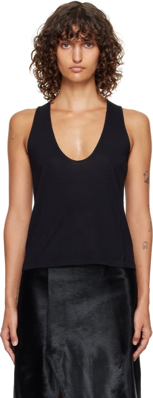 Photo: Loulou de Saison Black Albia LDS Jersey Tank Top