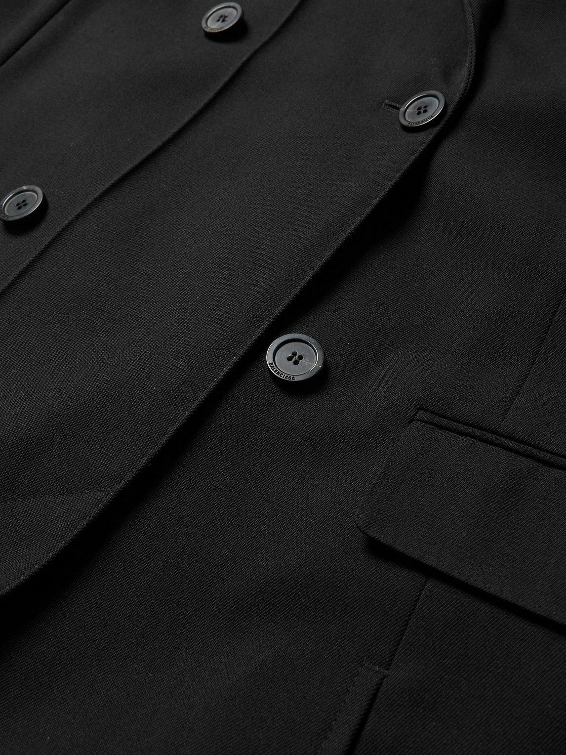 Balenciaga - Oversized Double-Breasted Wool-Twill Blazer