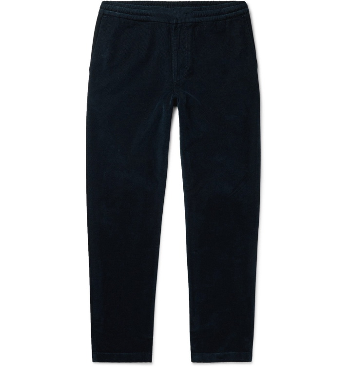 Photo: NN07 - Foss Tapered Cotton-Corduroy Trousers - Blue