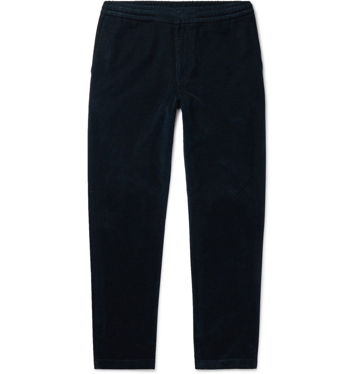 Photo: NN07 - Foss Tapered Cotton-Corduroy Trousers - Blue