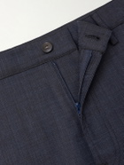 Canali - Slim-Fit Tapered Wool-Blend Chinos - Blue