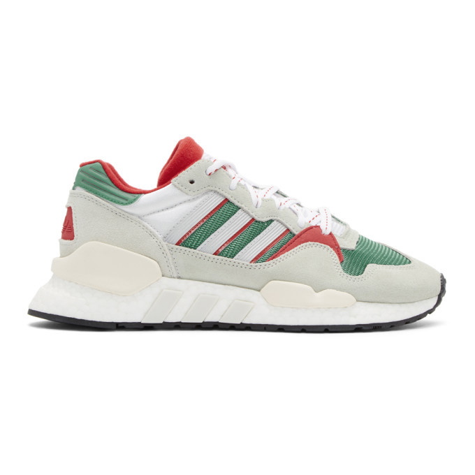 Photo: adidas Originals Red and Green ZX930xEQT Sneakers