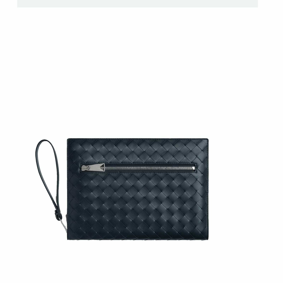 ☆BOTTEGA VENETA☆ Tiny Trifold Wallet Black 667036VCPQ48803 Bottega Veneta® Men's Intrecciato Tiny Tri-Fold Wallet in