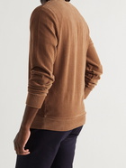 A.P.C. - Remy Logo-Embroidered Cotton-Blend Corduroy Sweatshirt - Brown