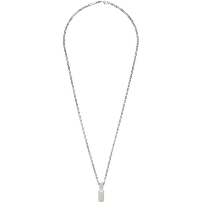 Photo: Off-White Silver Hexnut Pendant Necklace