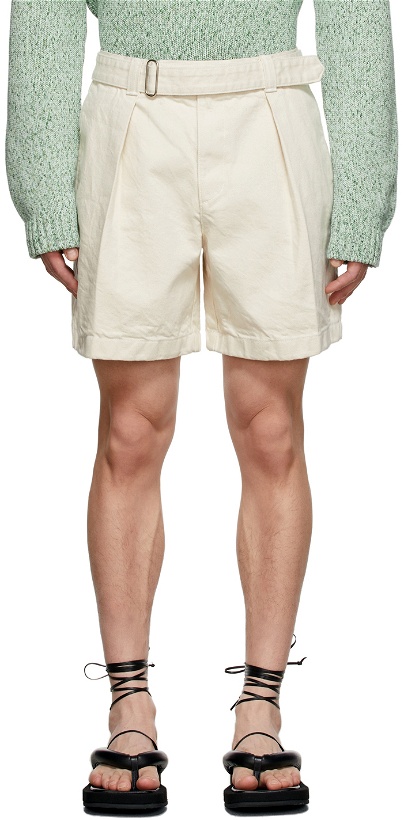 Photo: Recto Beige Belted Shorts