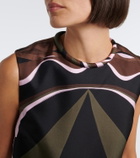 Pucci Dune silk twill shift dress