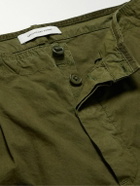 Applied Art Forms - DM3-3 Straight-Leg Pleated Cotton and CORDURA-Blend Shorts - Green