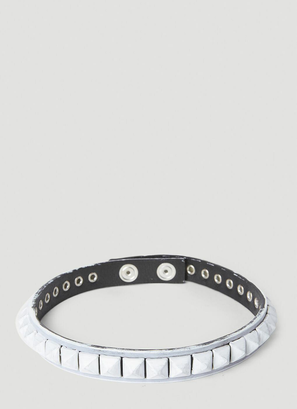 MM6 Maison Margiela - Studded Choker Necklace in White MM6 Maison