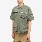 DIGAWEL x F/CE 7 Pocket Short Sleeve Shirt in Green