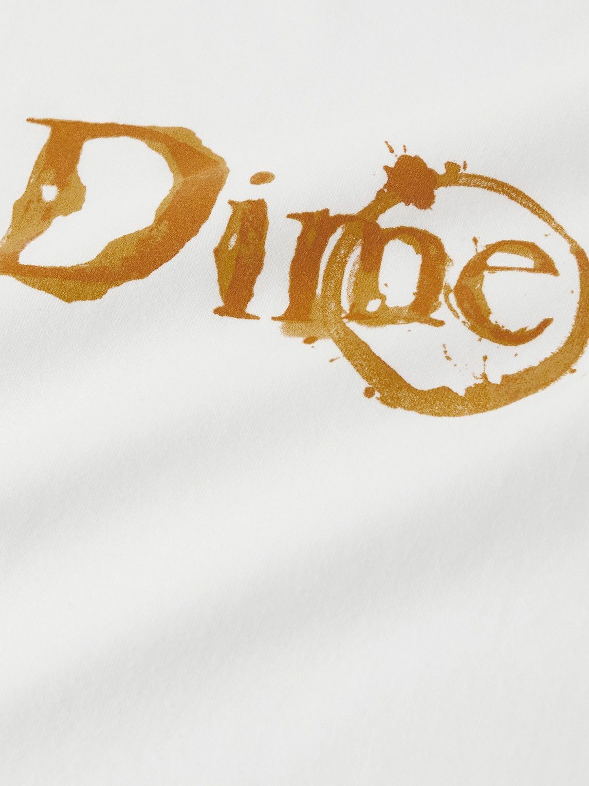 DIME - Classic Mocha Logo-Print Cotton-Jersey T-Shirt - White Dime