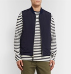 Mr P. - Reversible Wool-Blend and Nylon Gilet - Blue