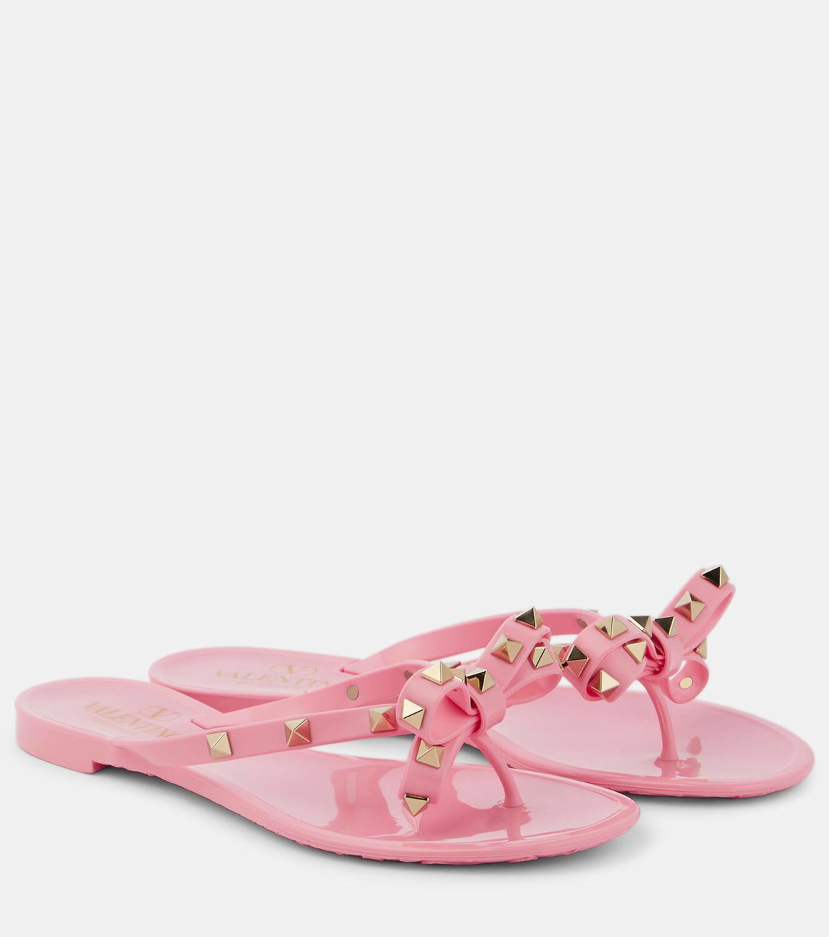 Valentino garavani rockstud outlet pvc thong sandals