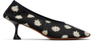 Proenza Schouler Black Tee Embroidered Pump Heels