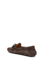 Tods Gommino Suede Loafers Brown