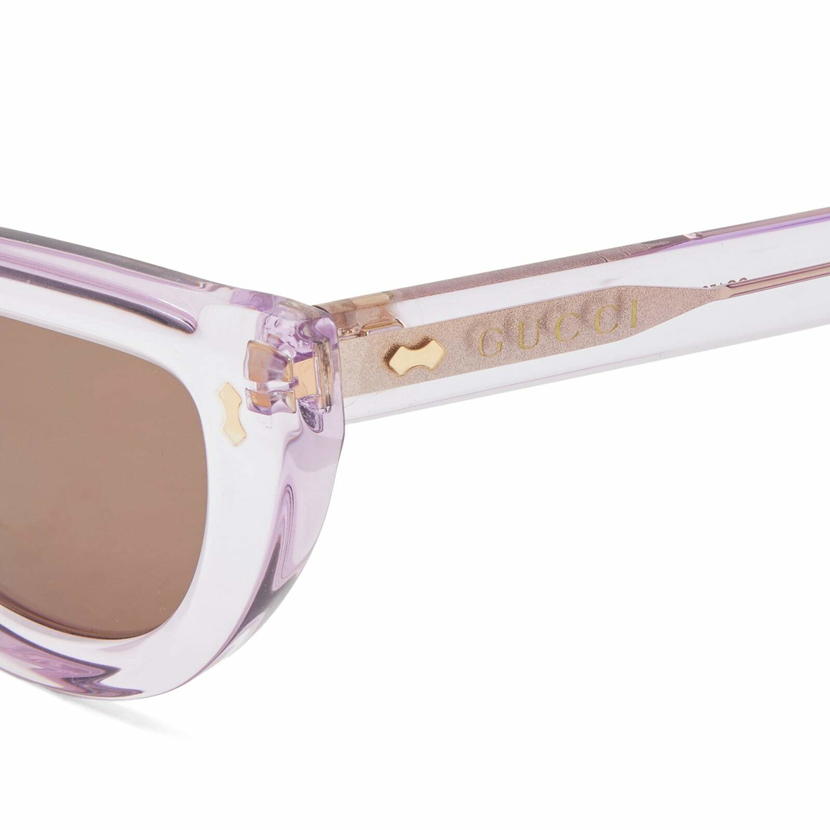 NWT GUCCI SUNGLASSES WOMEN VIOLET/BROWN EYEWEAR GEOMETRIC GUCCI Gucci GG 2683S 834 – Vintage Frames Company main image 4