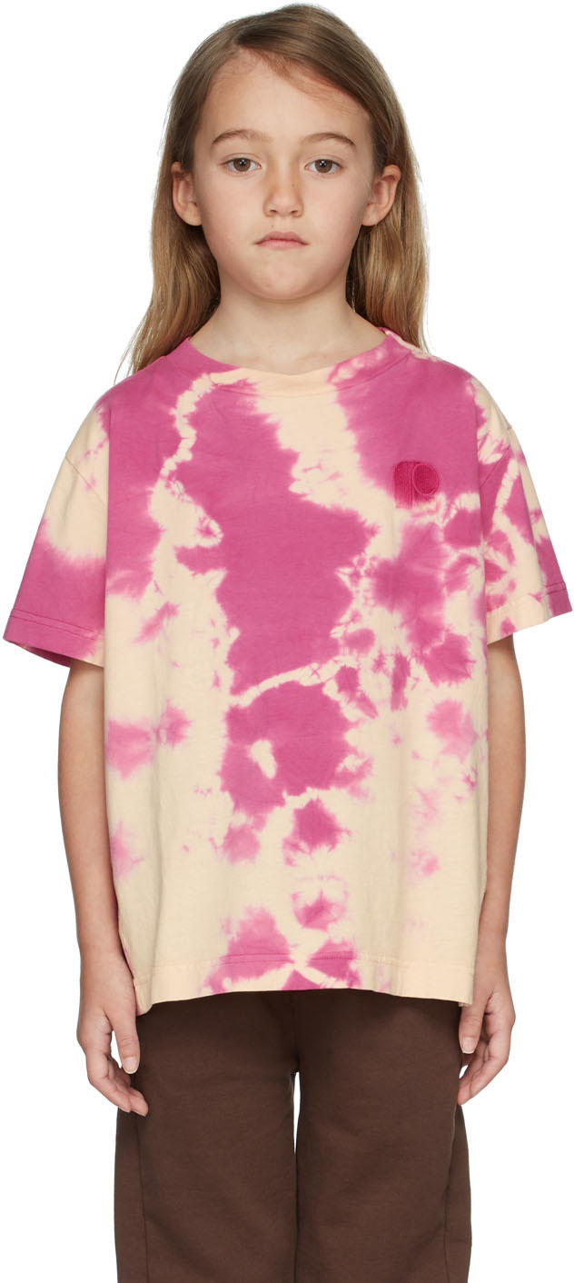 Repose AMS Kids Beige & Pink Marble T-Shirt