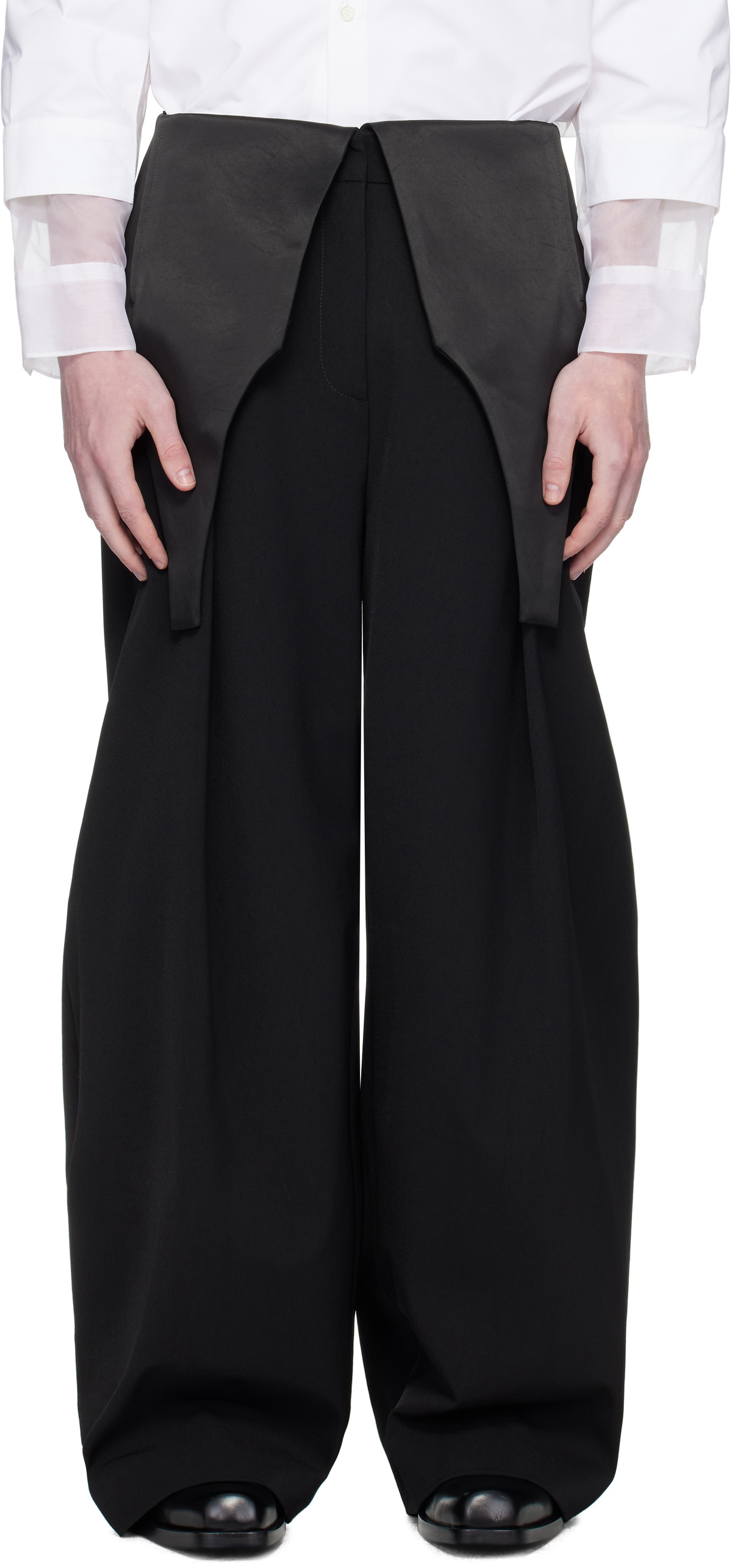 Jean Paul Gaultier Black 'The Bodysuit' Suit Trousers