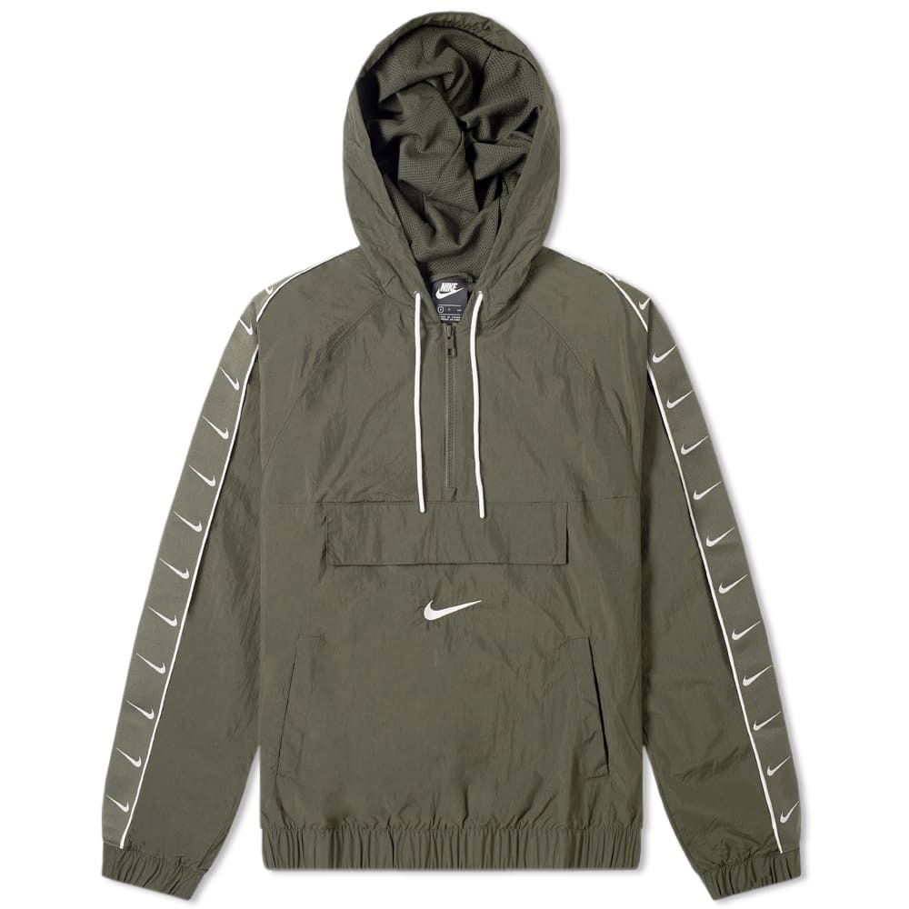 Nike Taped Popover Jacket Sequoia & White Nike