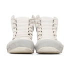 Boris Bidjan Saberi Grey Kangaroo High-Top Sneakers