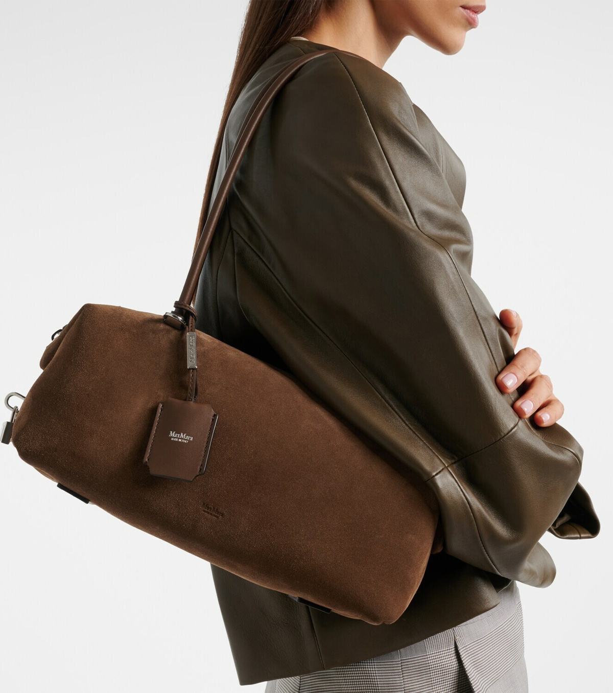 Max Mara Medium suede shoulder bag
