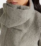 Rick Owens Asymmetric alpaca and wool-blend jacket