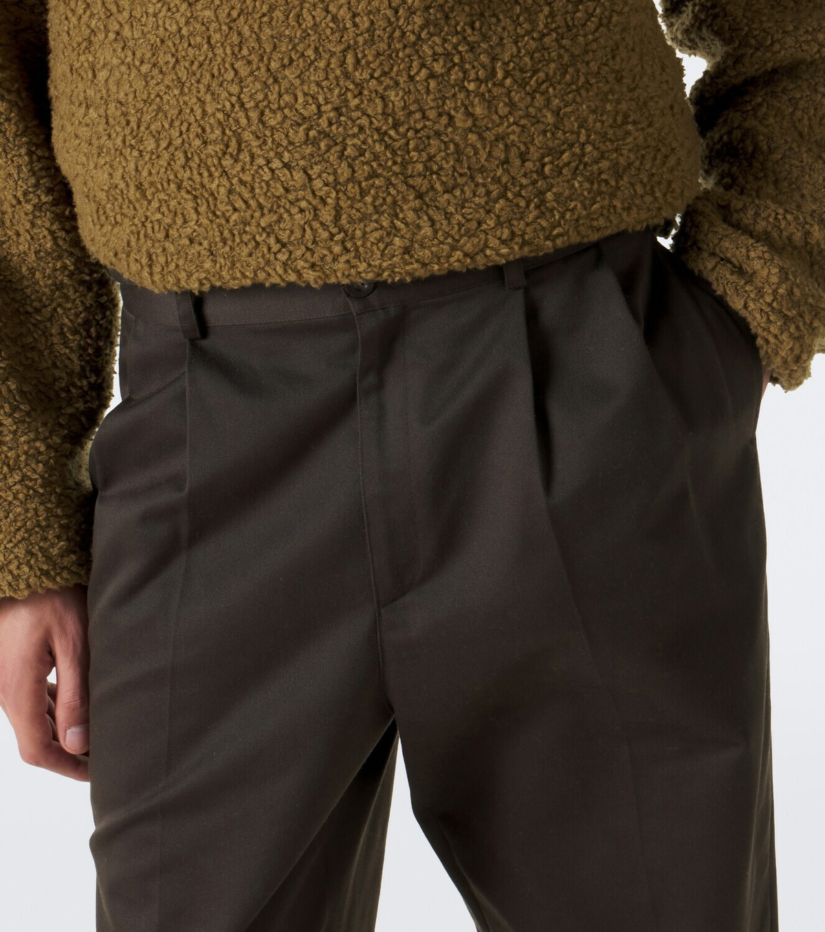 The Row Nesper pleated straight pants