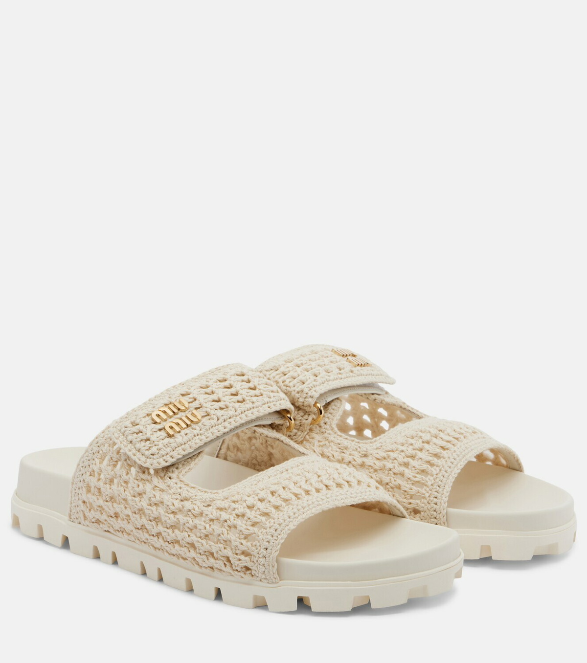 Miu Miu Crochet sandals