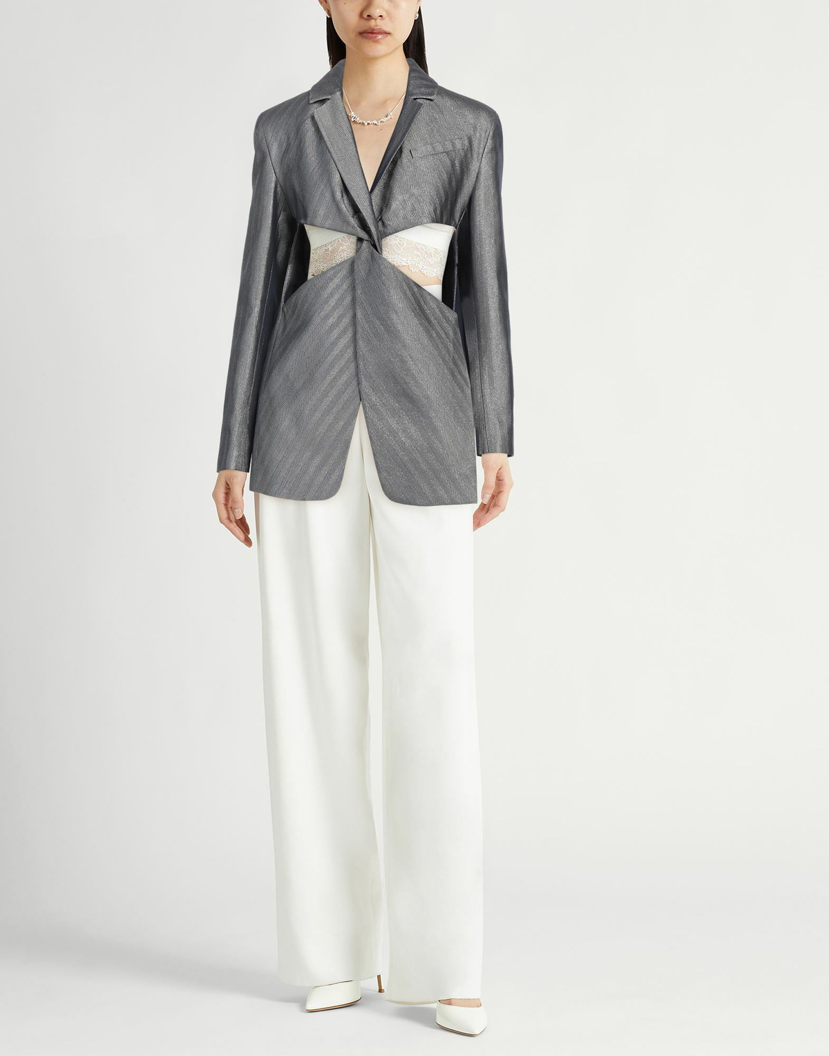 Coperni Womens Blazer in Grey