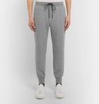 Theory - Essential Slim-Fit Tapered Mélange Stretch-Knit Sweatpants - Gray