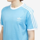 Adidas Men's 3 Stripes T-shirt in Semi Blue Burst