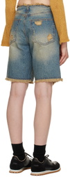 TheOpen Product Blue Distressed Denim Shorts