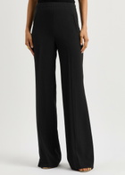 Roland Mouret Wide-leg Stretch-cady Trousers Black