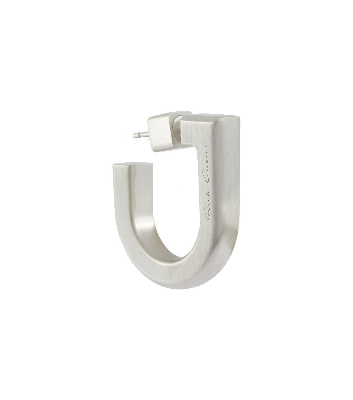 Photo: Rick Owens - D-ring single sterling silver earring