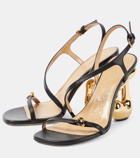 JW Anderson JW Bubble Heel leather sandals