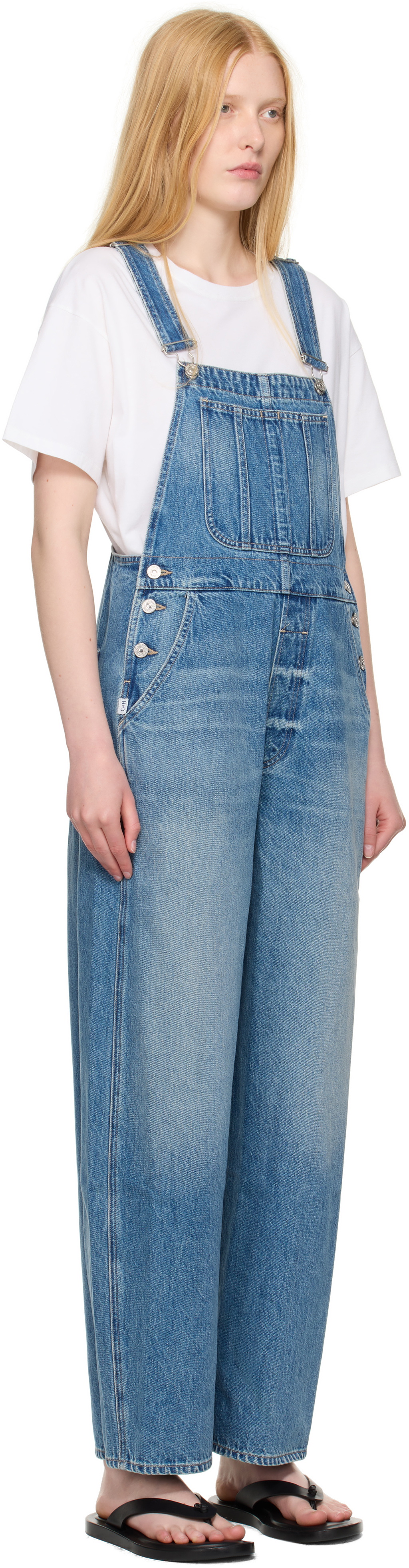 Citizens of Humanity Blue Freya Denim Overalls